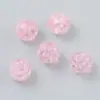 Cuentas de acrílico con grietas tipo explosión color transparente redondas con agujero recto material para abalorios DIY hecho a mano accesorios para joyería