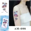 2025 Nuevo Pegatina de Tatuaje de Color Transfronteriza Impermeable Sentido Avanzado Dopamina Brazo Clavícula Femenina Pegatina de Personalidad