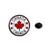 Criativo Novo Vermelho Maple Leaf Cartoon Bonito Redondo Broche All-match Alloy Jóias Animal Cabeça Pintura Emblema