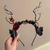Diadema de Rama de Murciélago Oscuro de Halloween Diadema de Araña Calabaza Diadema Divertida para Fiesta Festiva Disfraz