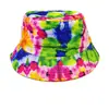 Sombrero de Pescador Estilo Hip-Hop Transfronterizo, Reversible, Unisex, Sombrero para el Sol para Exteriores, Sombrero de Cubo Estampado Versátil de Moda
