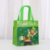 Bolsa de Regalo Estampada para Festival Irlandés Bolsa de Compras Bolsa No Tejida al por Mayor Bolsa Tote para Regalo de Fiesta Bolsa de Empaque Impermeable