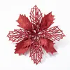 Set navideño, flores navideñas artificiales, decoraciones para fiestas navideñas, regalos navideños para árbol de Navidad, decoraciones de corona para el hogar