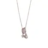 Moda Nicho Diseño Versátil Diamante Estrella Perla de Agua Dulce Natural Collar Cadena de Clavícula Elegante Simple y Suave
