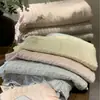 Cubrecama de Verano de Ganso Coreano Modal Refrescante para Cama de 1.8m Juego de Tres Piezas Suave Lluvia de Meteoros Tatami Sábana Gruesa