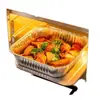 Bandeja Cuadrada de Papel de Aluminio para Freidora de Aire, Caja de Papel de Aluminio para Hornear, Bandeja de Papel de Aluminio para Hornear, Bol de Papel de Aluminio para el Hogar