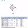 Rolamento Linear de Flange Longa Lmk6 8 10 12 13 16 20 25 30 35 40 50 60Luu