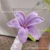 Mão- tecido buquê de lã caseira diy acabado de malha lírio acabado buquê de presente de flor para namorada
