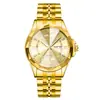 Reloj de Pulsera para Hombre de Moda Transfronteriza de Comercio Exterior, Luminoso, Resistente al Agua, Doble Calendario, Correa de Acero Inoxidable, Reloj de Cuarzo, Reloj de Pulsera para Hombre