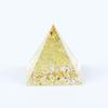 1 Adornos de Grava de Cristal Pirámide Triángulo Gotas Epoxi Escritorio Pequeño Regalo Festivo 3cm