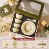 Práctico Set Pequeño de Vajilla para Regalo Tazón de Cerámica Cuchara Plato Logo Souvenir Regalo para el Festival del Bote del Dragón Ceremonia de Apertura para Entregar a Clientes