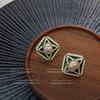 Retro estilo palácio gota de óleo pérola brincos de nicho feminino design de alta qualidade moda temperamento brincos agulha de prata atacado