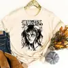 Camiseta casual de anime levi ackerman Camiseta con estampado de personaje de Attack on Titan Algodón