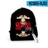 Bolsa Transfronteriza 3D Anime ZHOUSHUHUIZHAN Mochila Mochila Hombres y Mujeres Vida Moda Bolsa Escolar Acrílico