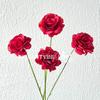 4 Rosas Simuladas, Decoraciones para Bodas, Decoración de Habitación para Bodas, Flores de Bienvenida, Flores Falsas, Muebles para el Hogar, Accesorios de Fotografía, Arreglos Florales