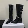 Botas de moda estilo coreano 20266 con hebilla de cinturón, tacón grueso, botas largas de caña alta para mujeres menudas, por encima de la rodilla, ajuste ceñido