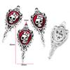 Estilo Gótico Retro Calavera Corazón Cruz Goteando Aceite DIY Aleación Joyería Accesorios Pulsera Collar Colgante W273