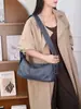 Bolso de Piel de Vaca de Primera Capa, Bolso de Hombro Simple con Solapa, Bolso Versátil para el Brazo para Viajes Diarios y Compras, Piel Genuina Suave