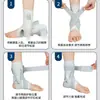 Tobillera Deportiva Soporte de Compresión Baloncesto Correr Protector de Tobillo Anti-esguince Transpirable Alta Elasticidad Manga Protectora para Tobillo