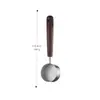 Colher Medidora Atacado Nova de Madeira de Nogueira Aço Inoxidável 304 para Café e Chá de Leite com Escala, Colher Medidora Doméstica para Panificação