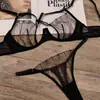 Lencería Sexy Transfronteriza con Tirantes Cruzados, Hermoso Busto, con Aros, Anticaída, Realzador de Busto Pequeño, Conjunto de Sujetador Hueco Estilo Europeo y Americano