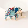 Mascota del sudeste asiático elefante llavero de diamante metal piezas de automóvil colgante llavero de animal pequeño regalo