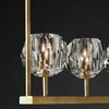 Candelabro de cobre puro cristal estilo americano moderno nórdico simple creativo personalizado para restaurante sala de muestras de diseñador hotel club