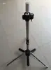 Soporte de Cabeza de Maniquí para Peinado Soporte para Muñeca Soporte de Cabeza de Maniquí Soporte de Cabeza de Modelo Trípode Acero Blanco