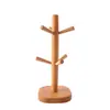 Suporte de Copo de Madeira Doméstico Escorredor de Copos Rack de Armazenamento Rack Criativo de Copos Rack de Armazenamento Prateleira de Copo de Água Cabide Suporte de Copo de Água