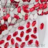 Nova Arte de Unhas Tendência Irregular 3*6 Ponta Dupla Fundo Plano Diamante Aurora Iridescente Gelo Champanhe Decoração de Unhas Strass
