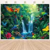 Fondo del Mundo Animal 2026 Transfronterizo Amazon Nuevo Decorativo Tapiz de Animales Dinosaurios Arreglo de Escena de Bosque