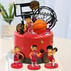 Decoração de Bolo de Aniversário Mestre do Slam Dunk Basquete Criança Futebol 6.1 Dia das Crianças Princesa Príncipe Cartão Ornamentos