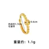 Anel Estilo Chinês Antigo Banhado a Ouro Anel de Moeda Vazado Retrô Design de Nicho Feminino Joia Duradoura Atacado