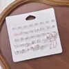 Moda Japonesa Estilo Doce Luxo Leve High-End Conjunto de Brincos Combinação de Formatos Coração Pérola Borboleta Brincos Atacado
