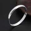 Atacado S999 pé prata jóias moda simples moda suave coração sutra pulseira abertura ajuste masculino e feminino pulseira maré