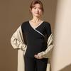 Conjunto de Roupa Térmica para Maternidade Outono e Inverno Pós-parto Roupa de Casa para Amamentação Tops e Calças de Maternidade Roupa de Dormir Tops para Amamentação