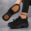 Explosiones Transfronterizas Zapatos de Mujer Antideslizantes Mejorados Talla Grande Zapatos para Madres Zapatos tipo Calcetín Casual Tejido Volador Zapatos de Mujer Zapatos que se Mueven para Mujer