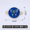 Exquisito Creativo DIY Doble Colgante Goteo de Aceite Mariposa Accesorios Collar Pulsera Aleación Venta al por Mayor Fábrica Transfronteriza Venta Directa Se Puede Mezclar
