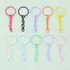 Cadena Pintada de Colores Dulces con Cierre de Langosta, Accesorio Creativo para DIY, Llavero para Muñeca, Cadena para Teléfono, Colgante Pequeño