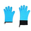 Guantes de Silicona Resistentes al Calor para Uso Comercial, Longitud Extendida, Antiquemaduras para Horno, Horneado, Engrosados, Antideslizantes, En Stock al por Mayor, Teflón