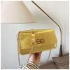 Bolso cuadrado pequeño con cadena de patrón de cocodrilo para mujer, nuevo de moda 2024, bolso de hombro, comercio exterior transfronterizo, generación, bolso cruzado versátil