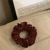 Elástico de Cabelo Korean Splicing Suave Estilo Francês Retrô Camada Dupla Cintura Baixa Rabo de Cavalo Acessório de Cabelo para Mulheres