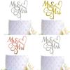 Cartão de bolo Decoração de bolo Sr. e Sra. Casamento Noivado Decoração de bolo de aniversário de casamento