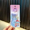 Pingente de Corrente de Celular Morango com Contas para Meninas, Enfeite de Bolsa com Bolinha de Pelo, Chaveiro, Doce Pequeno Presente Atacado