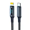 Cable de Datos Tipo Carga Súper Rápida Digital de 120W PD Aplicable a Apple 16 Huawei Glory Xiaomi Luminiscencia Digital