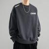 Suéter Masculino Outono 2024 Estilo Americano Solto Manga Longa Gola Redonda Engrossado Roupas Esportivas Pulôver Na Moda Estilo Pesado