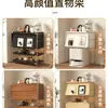 Gabinete Bauhaus Estilo Ins, Aparador Minimalista con Puertas abatibles, Gabinete de Almacenamiento Multifuncional, Estante para CDs de Sala de Estar, Estantería de Piso