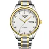 Guanqin B4 Reloj de Cuarzo Impermeable de Moda Correa de Acero Doble Calendario de Alta Calidad para Hombre Reloj de Negocios para Hombre Gq80009-1A