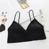 Sudeste Asiático Cruzamento de Fronteira Sutiã Alça Única Atacado Roupa Íntima Sem Costura Feminina Peça Interna Tira no Peito Almofada no Peito Roupa Externa Top Curto Tubinho