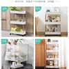 Estanterías de Cocina Domésticas de Capas Carrito de Escritorio Almacenamiento de Dormitorio Baño Piso Removible Almacenamiento Ranura Estrecha Venta al por Mayor